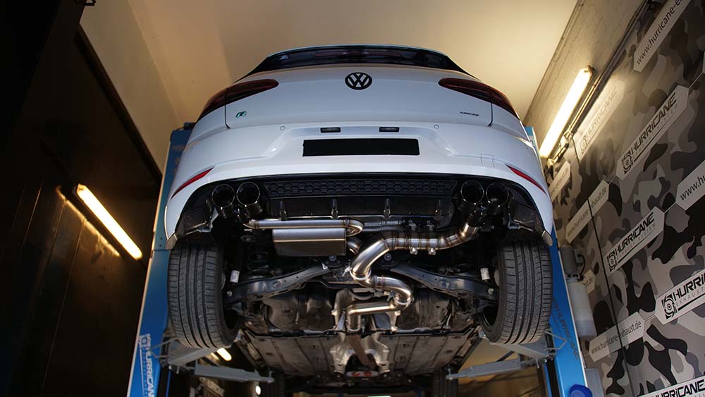 VW Golf 7R Facelift Hurricane 3.5″ Abgasanlage ab Kat. / OPF - DKS Performance 4