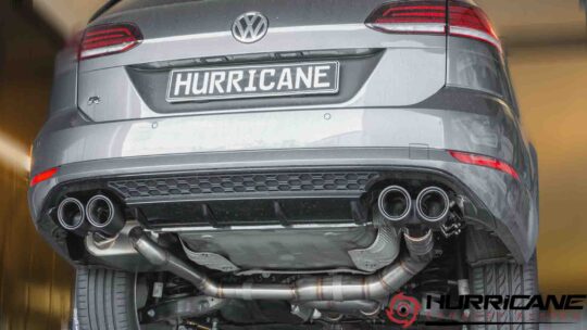 VW Golf 7R Facelift Varriant Hurricane 3.5″ Abgasanlage ab Kat. / OPF - DKS Performance 3